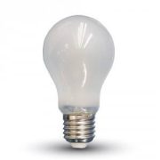   V-TAC LED filament körte opál E27 4W=40W 400Lm 2700K meleg fehér V-TAC LED izzó