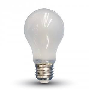 Retro LED izzó - 4W Filament opál E27 A60 Természetes fehér 4487 (V-TAC)