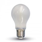 Retro LED izzó - 4W Filament fehér üveg E27 A60 Természetes fehér 4490 (V-TAC)