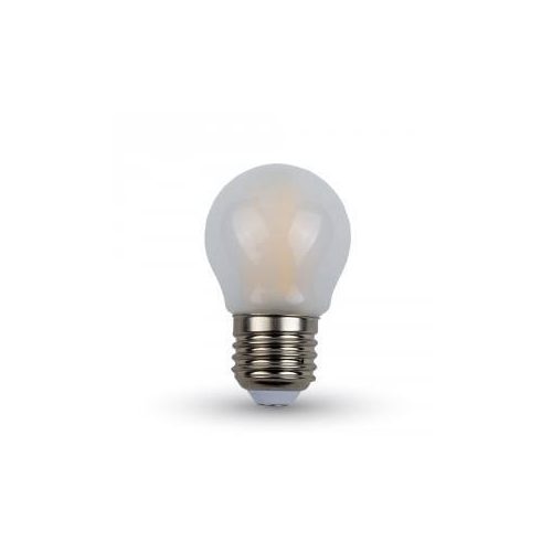 V-TAC LED filament kisgömb opál E27 4W=40W 400Lm 6400K hideg fehér V-TAC LED izzó