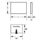 6W Négyszög Premium LED Panel süllyeszthető 4000K - 4864 (V-TAC)