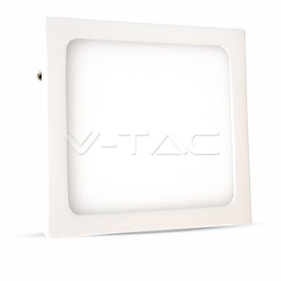 6W LED Felületre szerelhető Panel Mélysugárzó Prémium Szögletes Fehér (V-TAC)