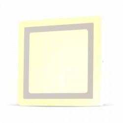   6W+2W Felületre szerelhető négyszög LED Panel 3000K - 4922 V-TAC