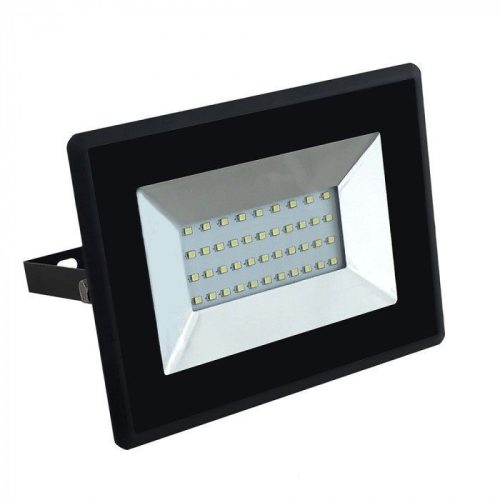 30W LED  Reflektor E-széria Fekete 6400K V-TAC