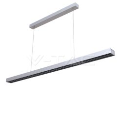  LED Lineáris lámpatest SAMSUNG Chip 60W sodronyos függesztékkel, nem csatlakoztatható, ezüst színű 4000K (V-TAC)