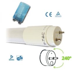   LED fénycső 600mm műanyag forgatható 10W 800Lm 4500K (V-TAC)