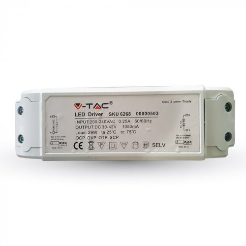 29W-os dimmelhető tápegység A++ LED panelhez 5év garancia - 6268 V-TAC