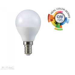 5,5W LED izzó CRI>95 E14 P45 6400K - 7490 (V-TAC)