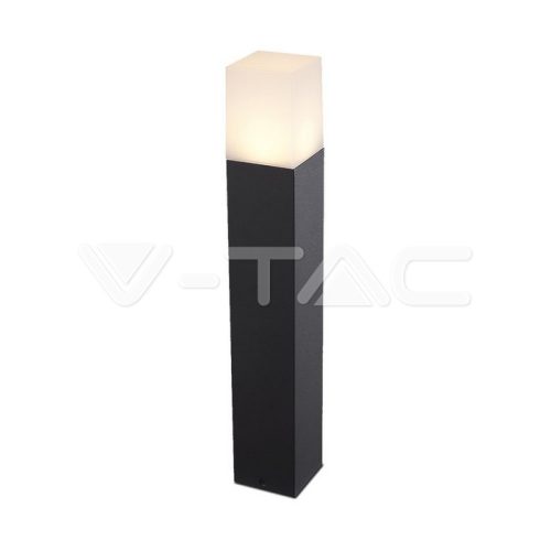 GU10 Kerti állólámpa, alumínium test, négyzet forma, fekete szín 80x80x500mm IP54 (V-TAC)