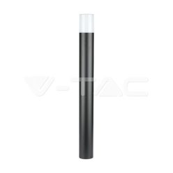   GU10 Kerti állólámpa, alumínium test, kerek forma, fekete szín 80x80x800mm IP54 (V-TAC)