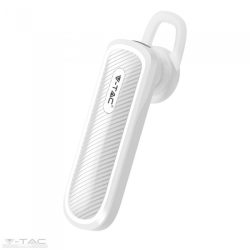 Bluetoothos fülhallgató fehér - 7701 V-TAC