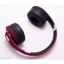   Vezetéknélküli bluetoothos fejhallgató piros 500mAh - 7731 - V-TAC