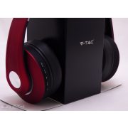 Vezetéknélküli bluetoothos fejhallgató piros 500mAh - 7731 V-TAC