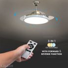 30W LED Dekoratív 3in1 mennyezeti lámpa 35W ventilátorral - 7929 (V-TAC)