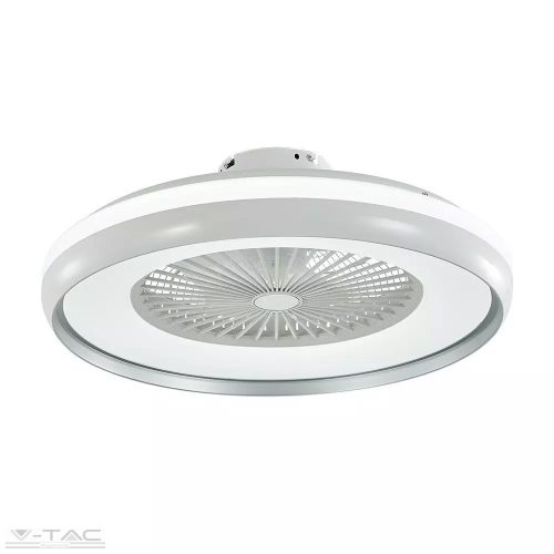 45W Szürke gyűrűs ventilátor 35W beépített világítással CCT 3 IN 1 távirányítóval - 7935 (V-TAC)