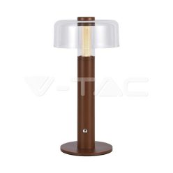 LED Asztali lámpa 1800mAh akkumulátor 150 x 300 3 az 1-ben barna színű vtac_v-tac_sku-7945-2