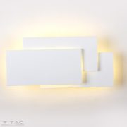 12W LED fekvő téglalapok fali lámpa fehér 3000K IP20 - 8202 - V-TAC