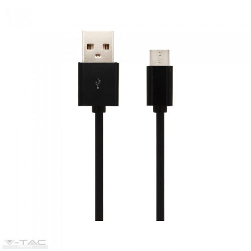 Micro USB C kábel 3m fekete - 8455 (V-TAC)