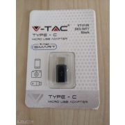 Micro USB C átalakító fekete - 8471 V-TAC