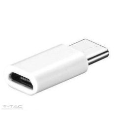 Micro USB C átalakító fehér - 8472 (V-TAC)