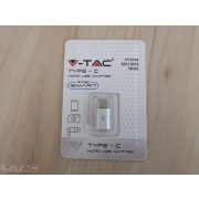 Micro USB C átalakító fehér - 8472 V-TAC