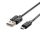 1m.Micro USB kábel fekete gyöngy széria vtac_v-tac_sku-8481-2