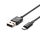 1m. .Micro USB kábel fekete ezüst széria vtac_v-tac_sku-8485-2