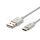 1m. C típusú USB kábel fehé ezüst széria vtac_v-tac_sku-8486-2