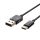 1m. C típusú USB kábel fekete ezüst széria vtac_v-tac_sku-8487-2