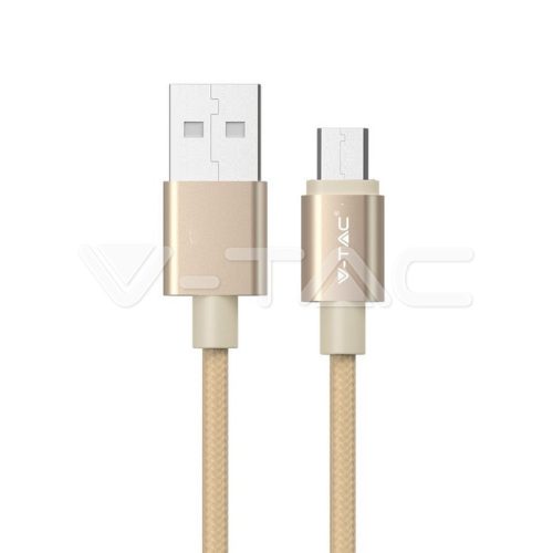 1m.Micro USB kábel arany platinum széria (V-TAC)