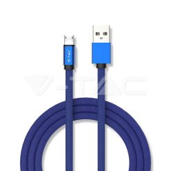 1m. Micro USB kábel kék rubin széria (V-TAC)