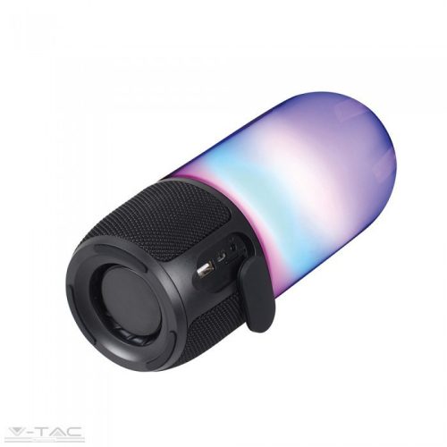 Bluetooth-os 6W LED hangulatlámpa fekete beépített Smart hangszóróval RGB - 8570