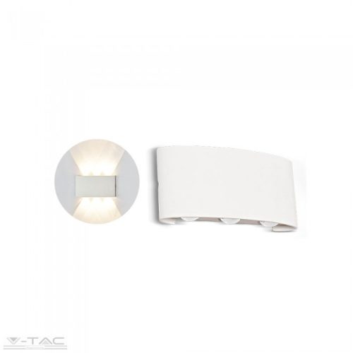 8W LED fehér fali design lámpa 3000K IP54 - 8617