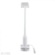 7W LED fehér csíptetős asztali lámpa 3000K - 8672 V-TAC