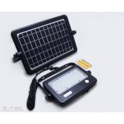   10W LED napelemes hordozható reflektor fekete 7200mAH 4000K - 8674 V-TAC