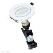 5W LED spotlámpa GU10 fehér keret és foglalat 3000K (3db/cs) - 8881 V-TAC