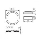 ROUNDA V2LED 6W 4000K Süllyeszthető LED panel fehér 28937 (Kanlux)