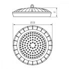 Csarnokvilágító LED lámpatest HB UFO 200W 4000K 31407 (MiLedo)