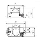 Mikrohullámú mozgásérzékelő ROLF JQ-L 8820 (Kanlux)