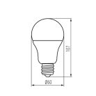 LED izzó E27  9,5 W  4000K  31205