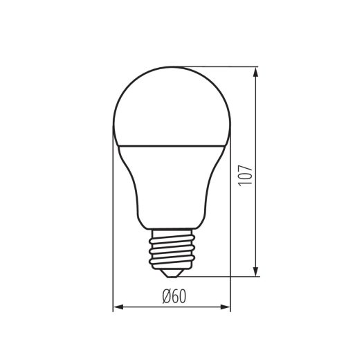 LED izzó E27  9,5 W  4000K  31205