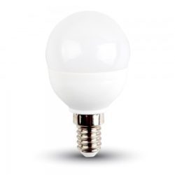   5,5W V-TAC PRO LED izzó E14 kisgömb 3000K meleg fehér 5 év garancia