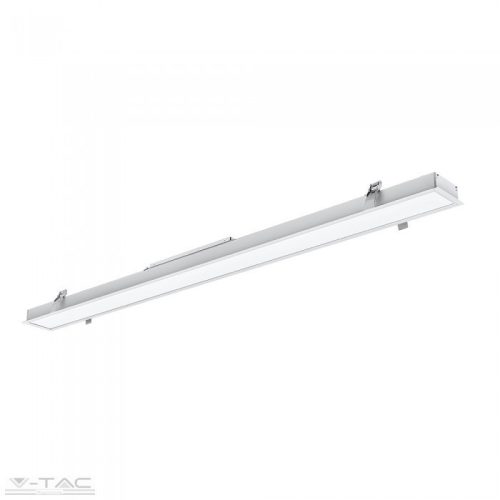 40W LED Süllyeszthető Lineár lámpatest toldható ezüst (szélesség 70mm) 4000K - PRO380 - (V-TAC)