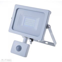   20W Mozgásérzékelős LED reflektor fehér IP65 4000K - PRO449 (V-TAC)