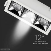 12W LED mélysugárzó fehér Samsung chip 12° CRI>90 UGR<19 5700K - PRO973