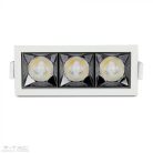 12W LED mélysugárzó fehér Samsung chip 12° CRI>90 UGR<19 4000K - PRO974 (V-TAC)