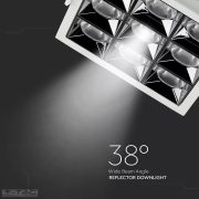 36W LED mélysugárzó fehér Samsung chip 38° CRI>90 UGR<19 2700K - PRO999