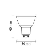 Optonica LED spot  GU10  50° 4W  hideg fehér 1263