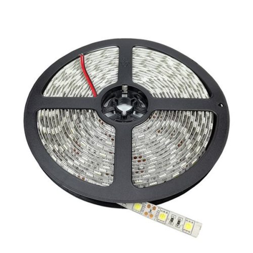 Optonica SMD LED szalag  kültéri 60LED/m  14,4w/m  SMD  5050  24V  hideg fehér  4853