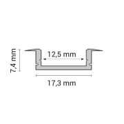 OPTONICA Led profil opál fedővel  fehér  2m  5106